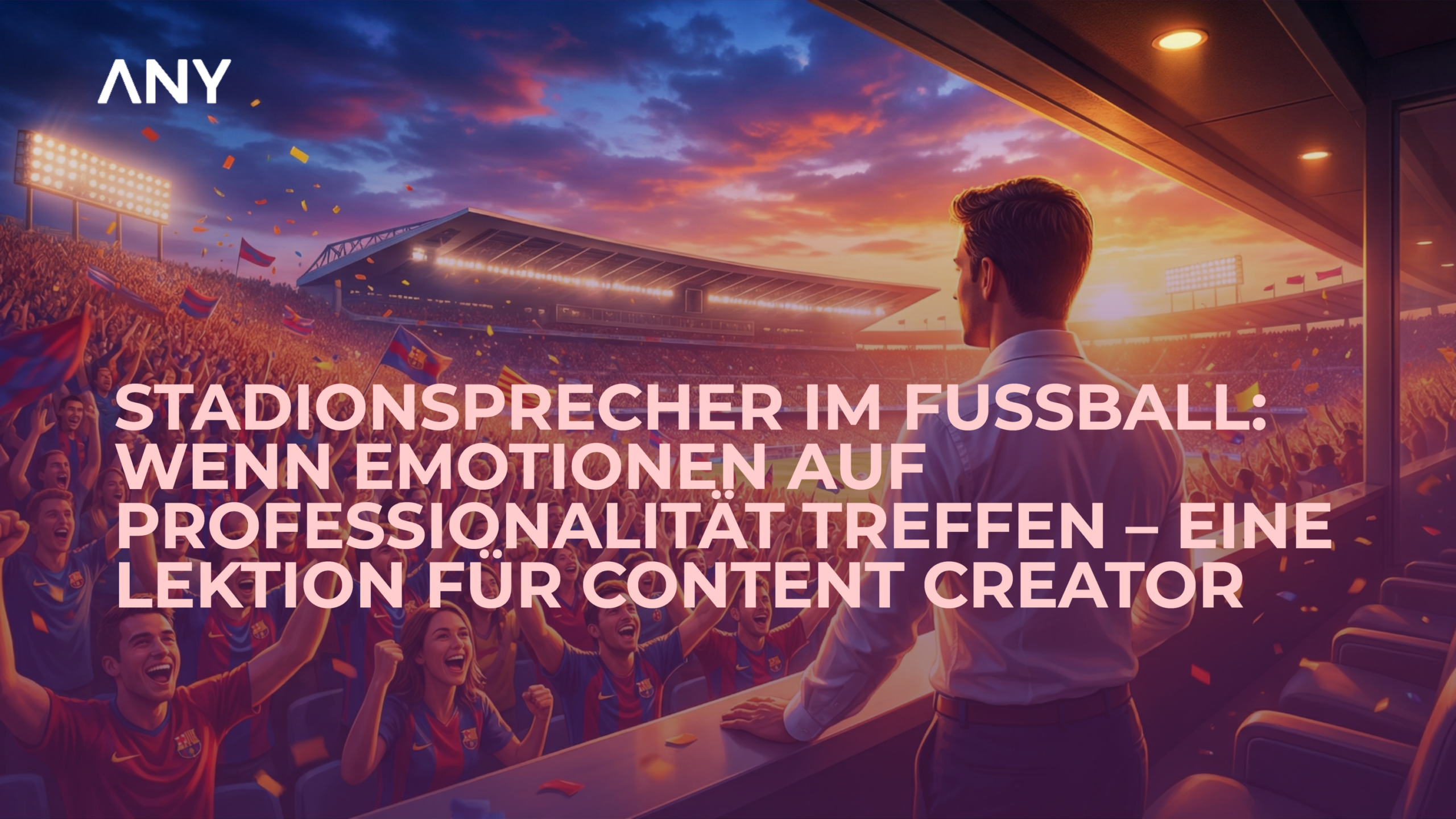Stadionsprecher im Fußball: Wenn Emotionen auf Professionalität treffen – Eine Lektion für Content Creator
